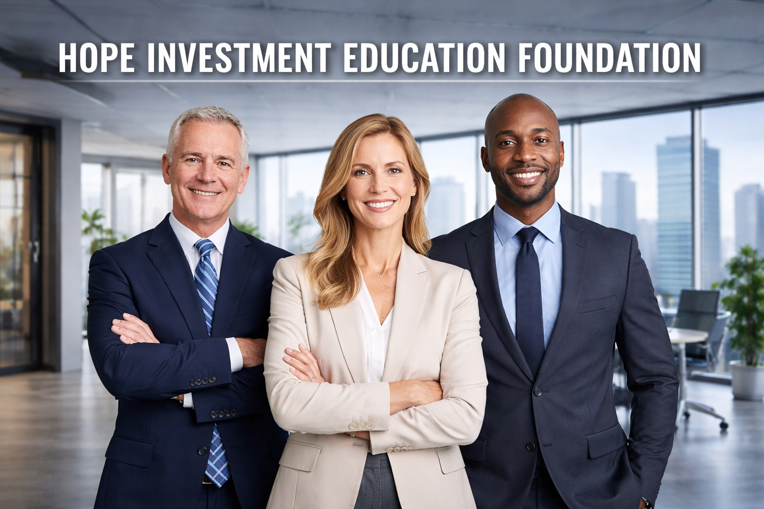 Hope Investment Education Foundation professional team with corporate background, investment education, risk awareness, and MSB compliance focus